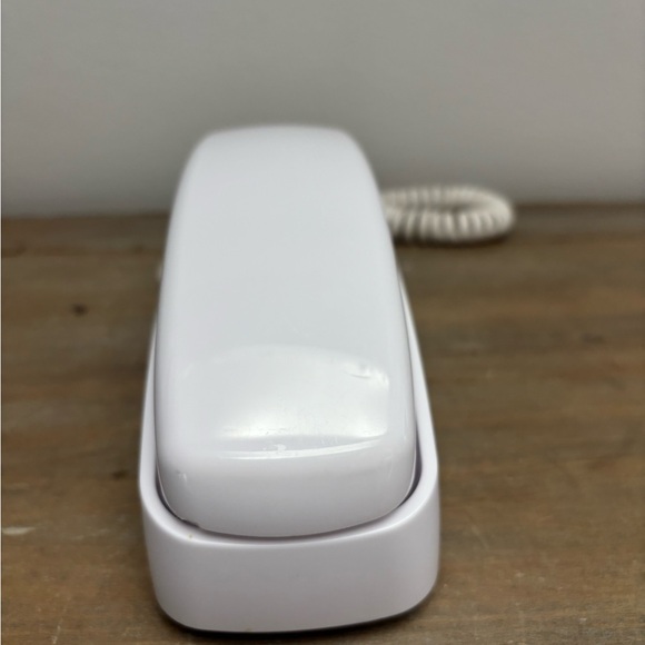 AT&T Trimline 210 Corded White Telephone Push Button Wall Phone Vintage Retro - Picture 2 of 6